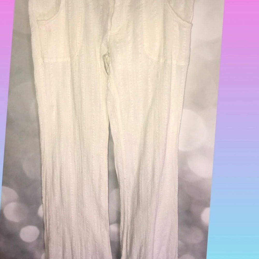 Billabong White Linen Pants
